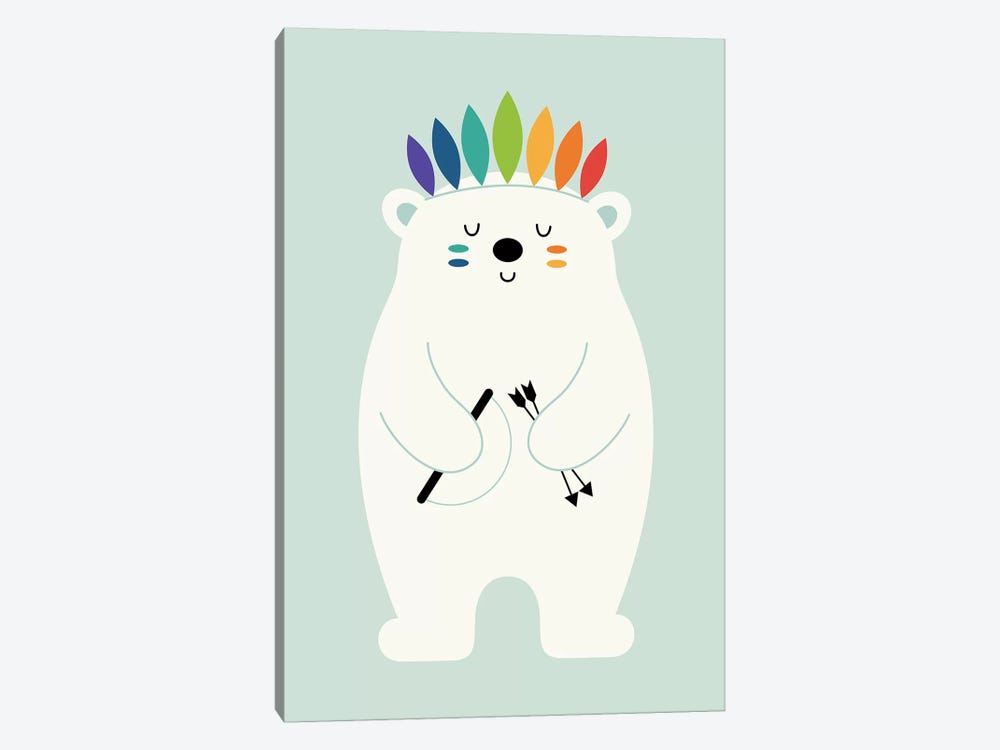Be Brave Polar by Andy Westface 1-piece Art Print