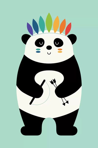 Courage: Be Brave Panda by Andy Westface