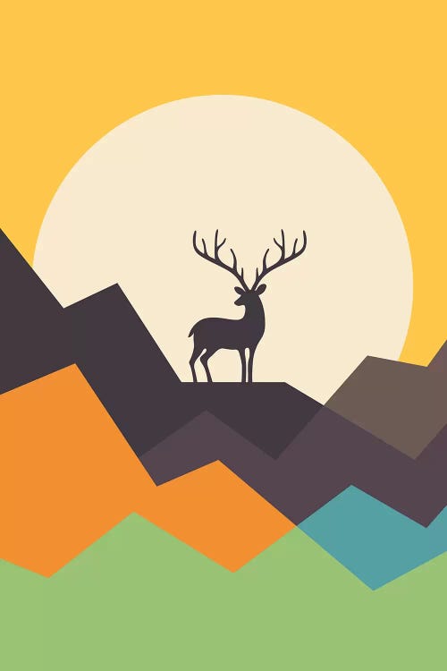 Deer by Andy Westface wall art