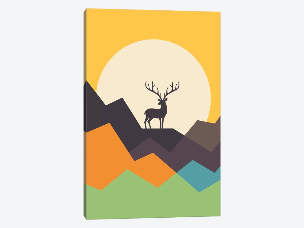 Deer by Andy Westface 1-piece Canvas Print