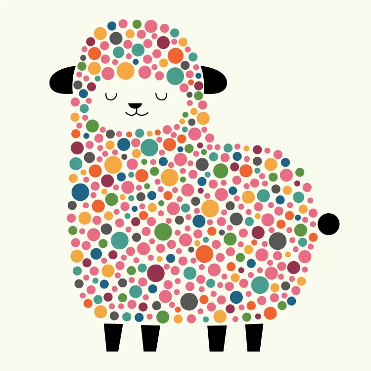 Bubble Sheep by Andy Westface wall art