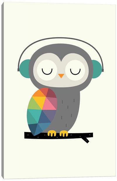 Owl Time Canvas Art Print - Andy Westface