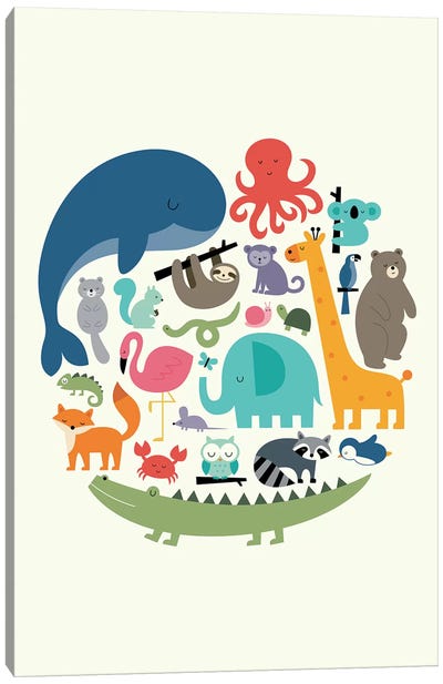 We Are One Canvas Art Print - Animal Lover