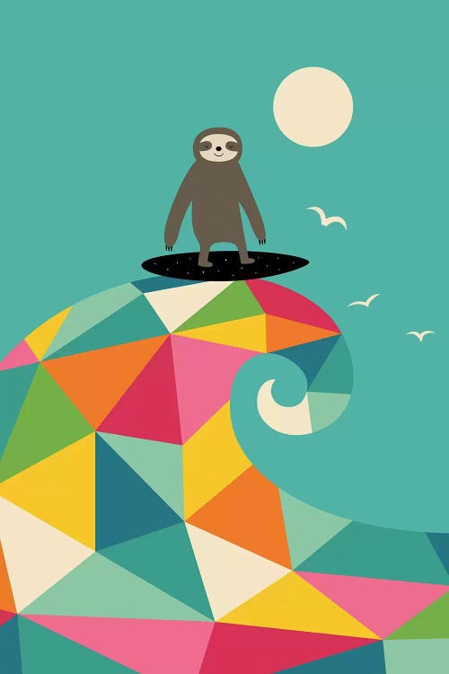 Surfs Up by Andy Westface wall art