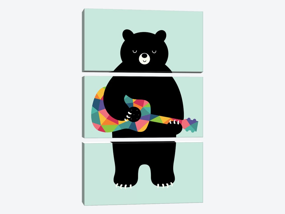 Happy Song by Andy Westface 3-piece Art Print