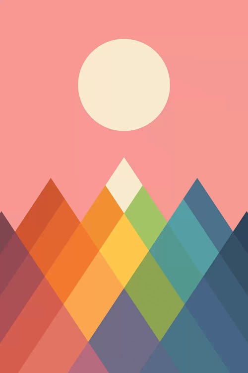 Rainbow Peak by Andy Westface wall art