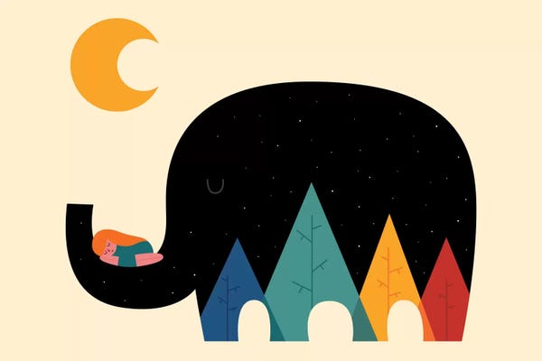 Elephants: Dream In The Air by Andy Westface