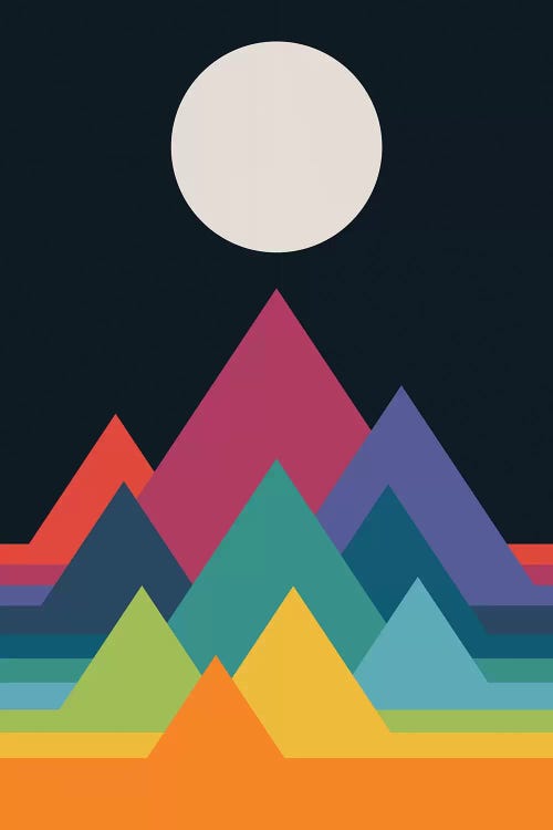 Whimsical Mountains by Andy Westface wall art