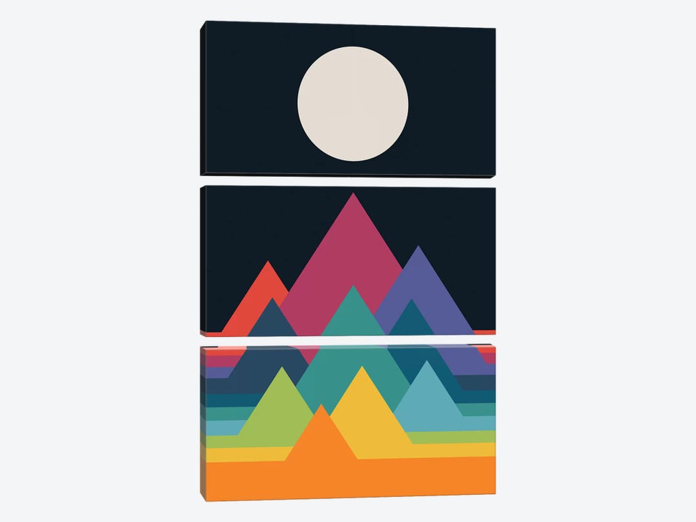 Whimsical Mountains by Andy Westface 3-piece Art Print