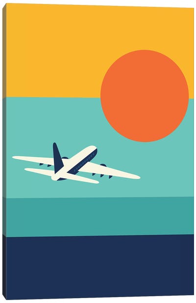 Fly Away Canvas Art Print - Airplane Art