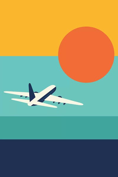 Kids Transportation Art: Fly Away by Andy Westface