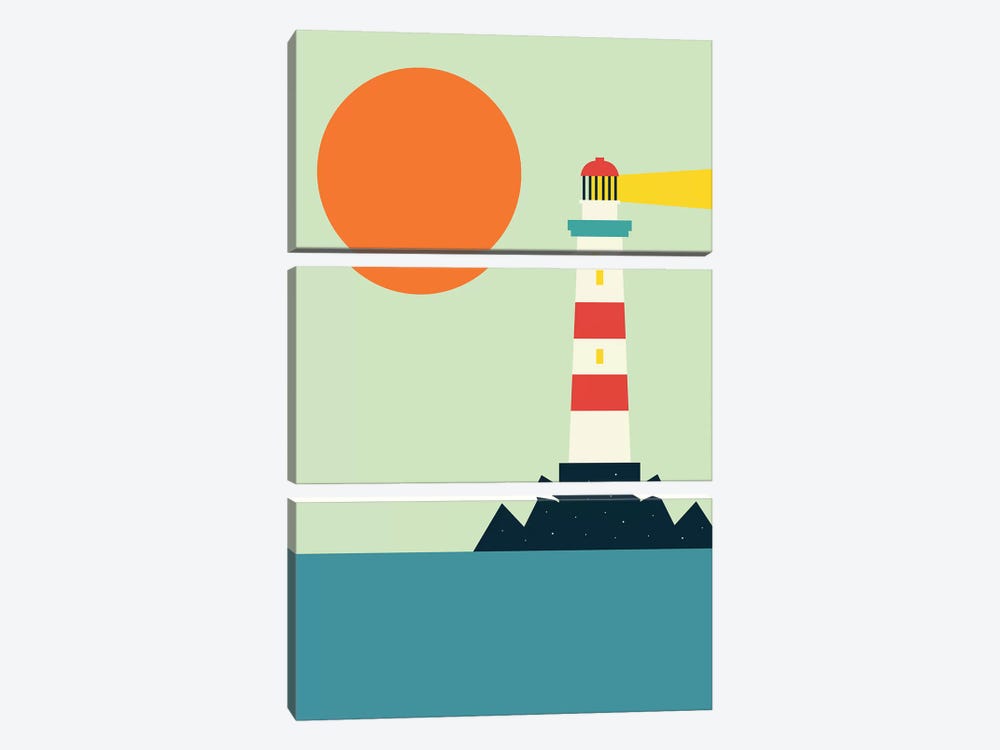 Light House by Andy Westface 3-piece Canvas Art Print