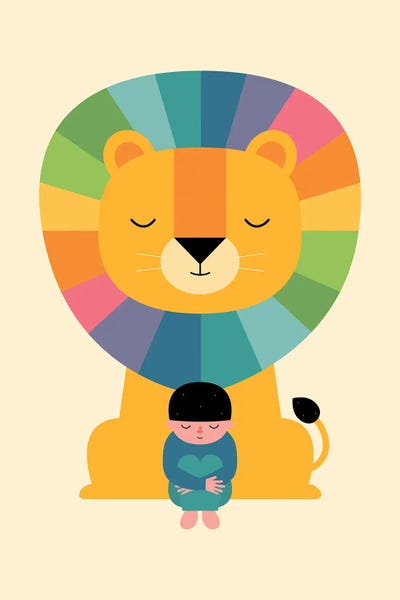 Lions: Courage by Andy Westface