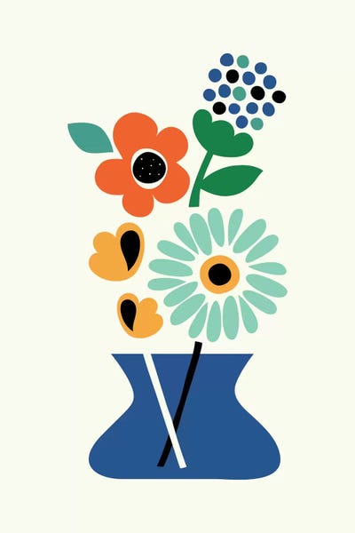 Floral Time by Andy Westface framed wall art