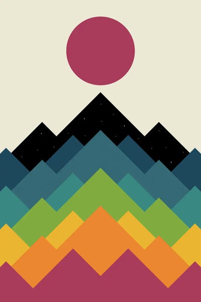 Life Is A Mountain by Andy Westface framed wall art