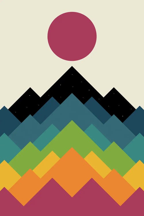 Life Is A Mountain by Andy Westface wall art