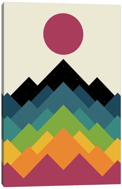 Life Is A Mountain Canvas Art Print - Andy Westface