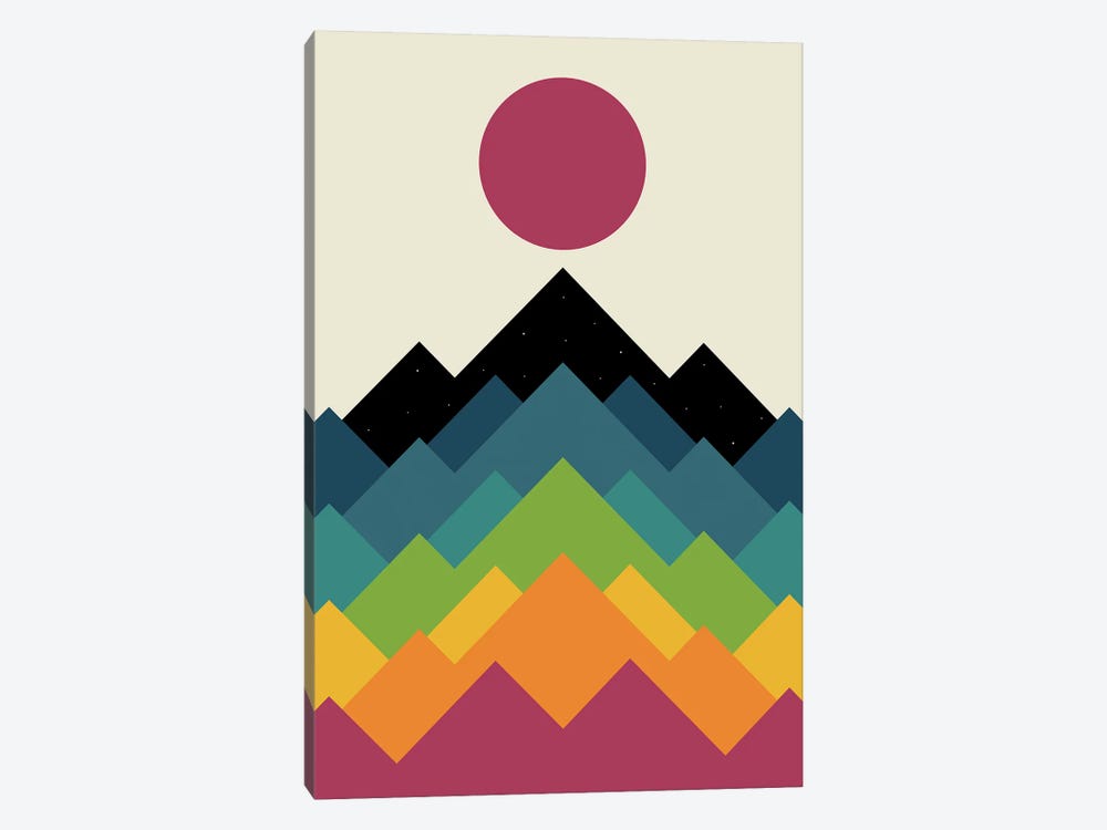 Life Is A Mountain by Andy Westface 1-piece Canvas Print