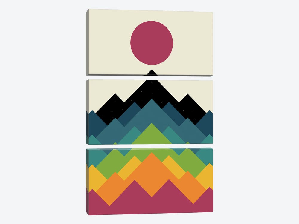 Life Is A Mountain by Andy Westface 3-piece Art Print