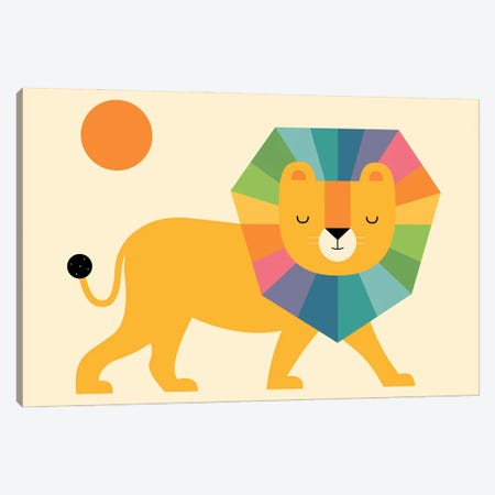 Lion Shine Canvas Print #AWE86} by Andy Westface Canvas Print