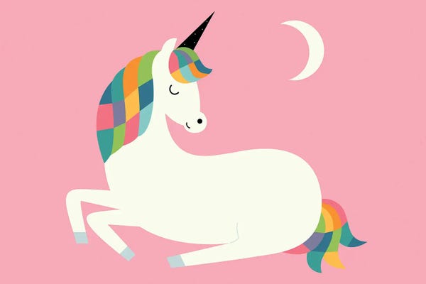Kids Astronomy & Space Art: Unicorn Happiness by Andy Westface