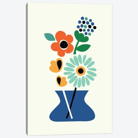 Floral Time Canvas Print #AWE8} by Andy Westface Canvas Artwork