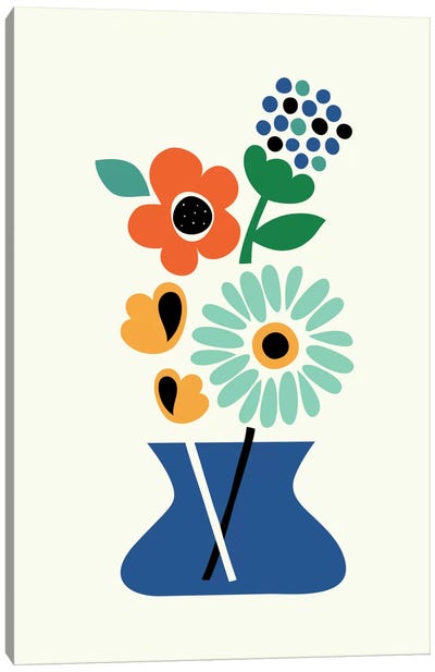 Floral Time Canvas Art Print - Andy Westface