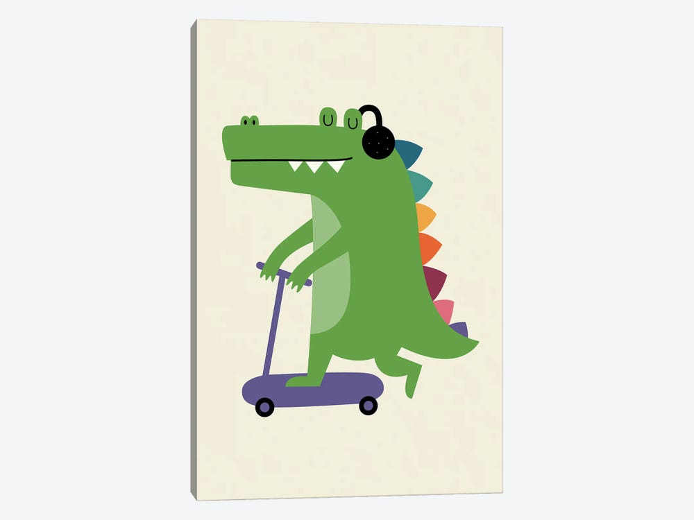 Croco Scooter by Andy Westface 1-piece Canvas Wall Art