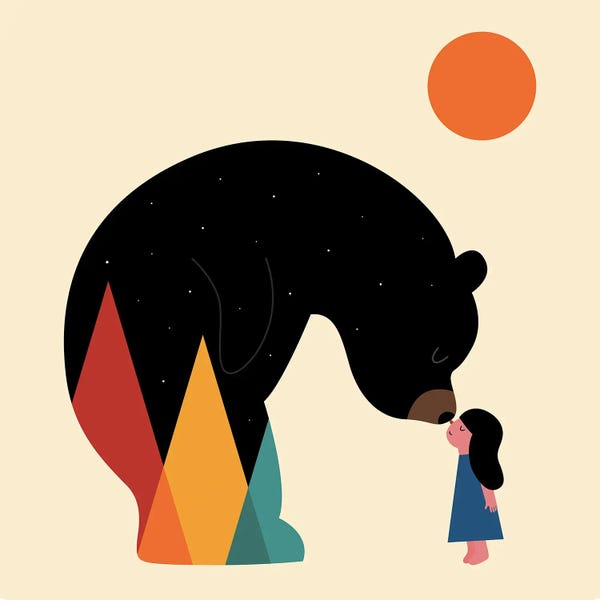 Black Bears: Nose To Nose by Andy Westface