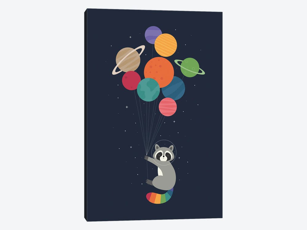 Space Raccoon by Andy Westface 1-piece Canvas Art