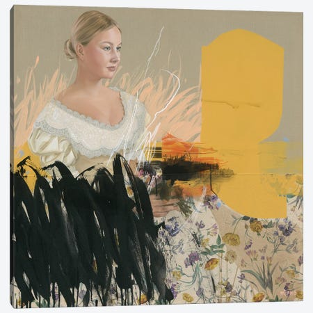 Miss Sunshine Canvas Print #AWF11} by Anja Wülfing Canvas Art