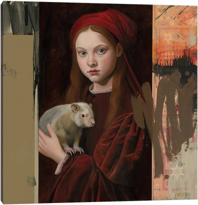 That Something From The Backyard Canvas Art Print - Rodent Art