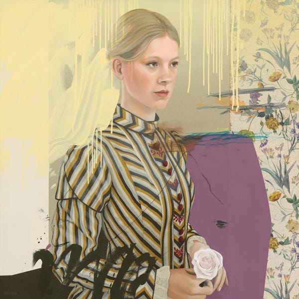 Complementary Colors: Girl With Rose by Anja Wülfing