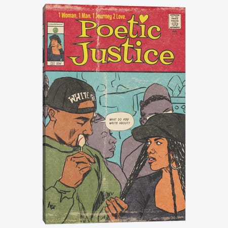 Poetic Justice - Amacie Comix Canvas Print #AWH32} by Amanda Whitehurst Canvas Artwork