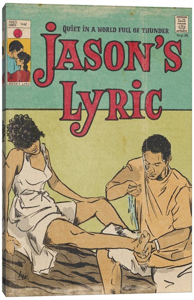 Jason's Lyric - Amacie Comix Canvas Art Print - Couple Art