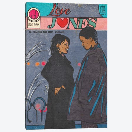 Love Jones II - Amacie Comix Canvas Print #AWH37} by Amanda Whitehurst Canvas Art Print