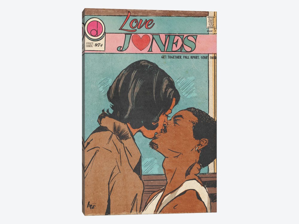 Love Jones III - Amacie Comix by Amanda Whitehurst 1-piece Canvas Art Print
