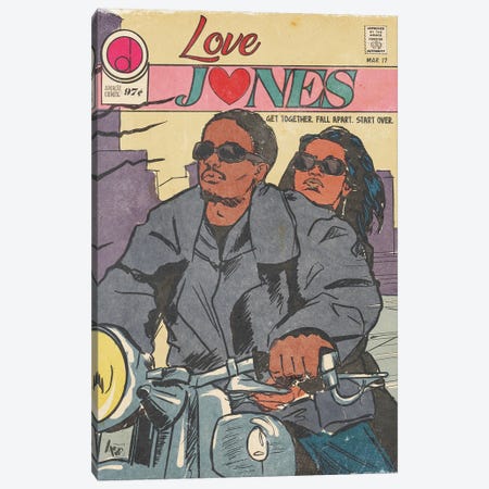 Love Jones I - Amacie Comix Canvas Print #AWH40} by Amanda Whitehurst Art Print