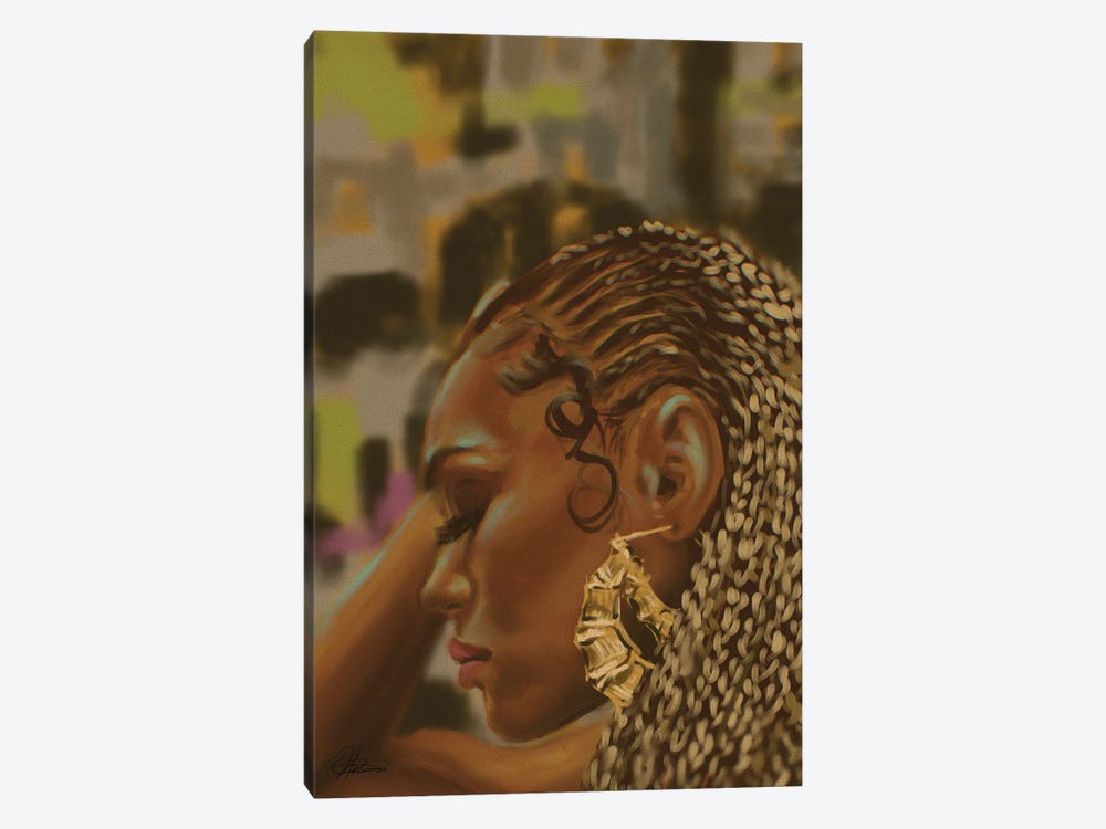 Hair Store by Amanda Whitehurst 1-piece Canvas Print