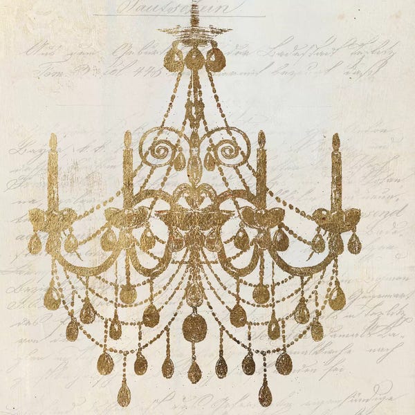 Chandeliers: Golden Chandelier II by Aimee Wilson