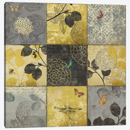 Golden Patchwork Canvas Print #AWI131} by Aimee Wilson Canvas Art