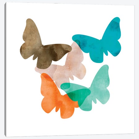 Mod Butterflies Canvas Print #AWI188} by Aimee Wilson Art Print