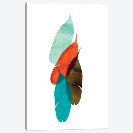 Mod Feathers Canvas Print #AWI189} by Aimee Wilson Canvas Print