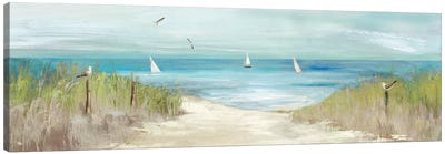 Beachlong Birds Canvas Art Print - Sandy Beach Art
