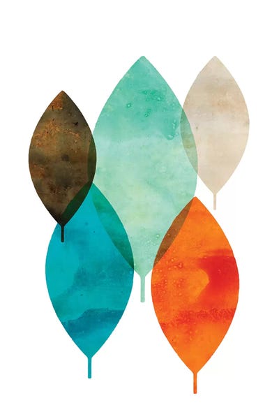 PI Creative Art: Mod Leaves I by Aimee Wilson