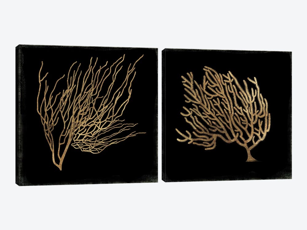 Gold Coral Diptych by Aimee Wilson 2-piece Canvas Print