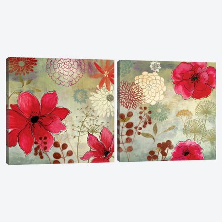 In The Garden Diptych Canvas Print Set #AWI2HSET003} by Aimee Wilson Art Print