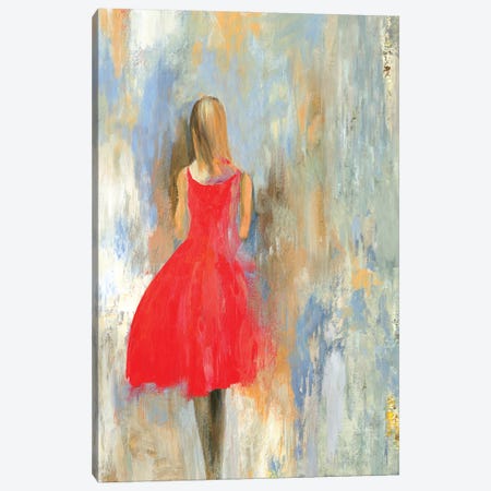 Little Red Dress Canvas Print #AWI339} by Aimee Wilson Canvas Art