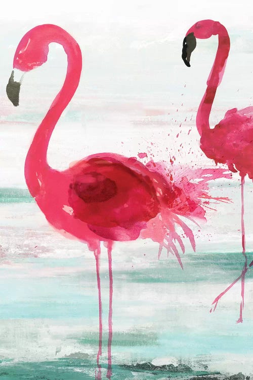 Beach Flamingoes