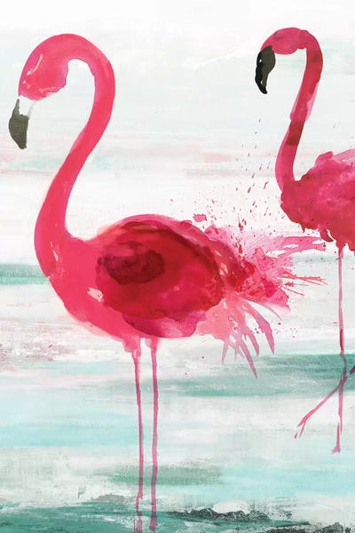 Flamingos: Beach Flamingoes by Aimee Wilson